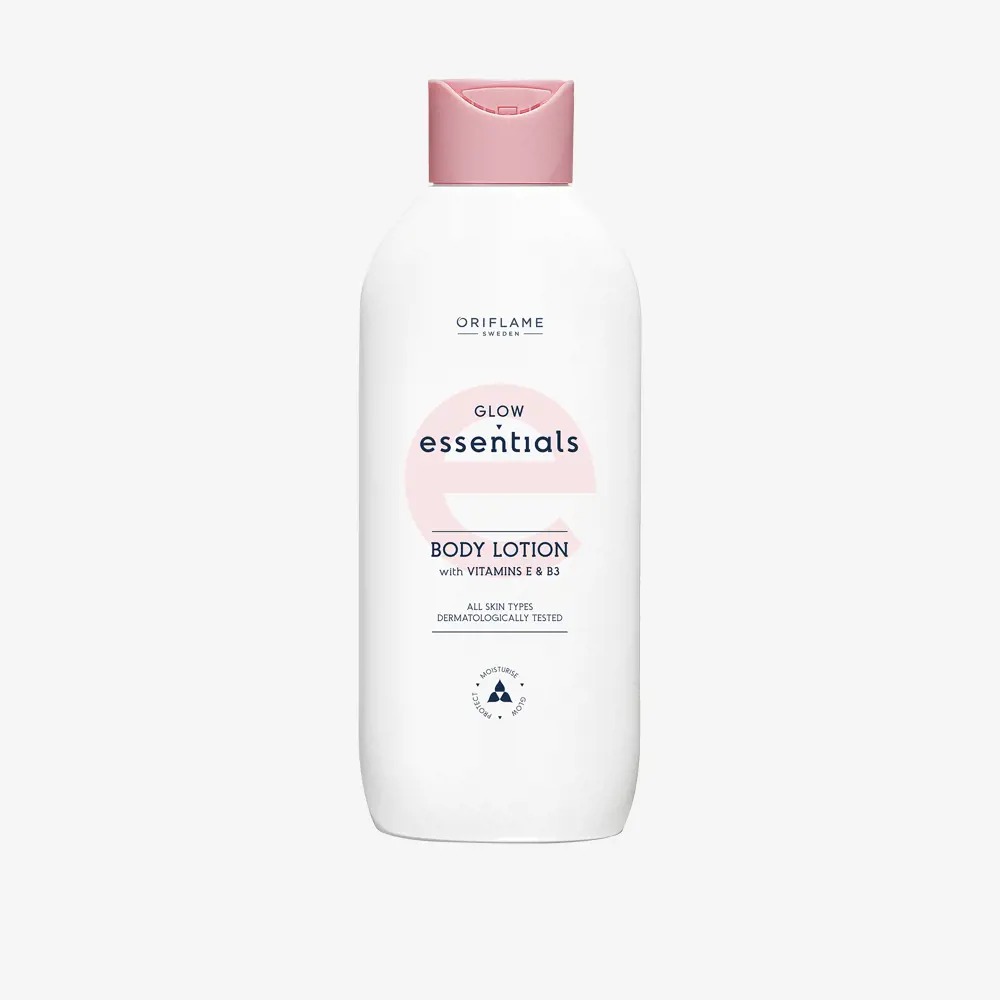 Glow Essentials Body Lotion with Vitamins E & B3