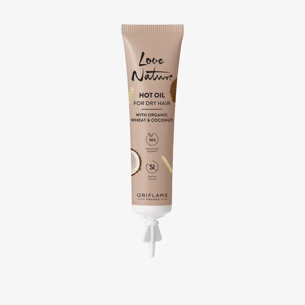 Hot Oil For Dry Hair with Organic Wheat & Coconut