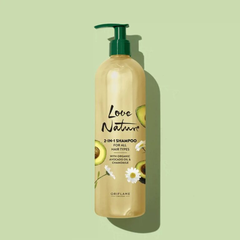 Love Extract Love Nature Organic Avocado Oil and Chamomile Extract 2 in 1 Shampoo ...