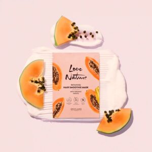 Love Nature Reparative Hair Mask Containing Organic Papaya